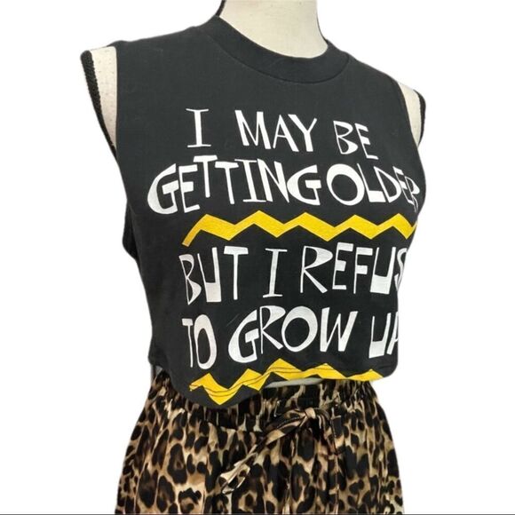 VINTAGE Graphic Crop Tank Top Tee ONE OF A KIND! - Picture 3 of 9